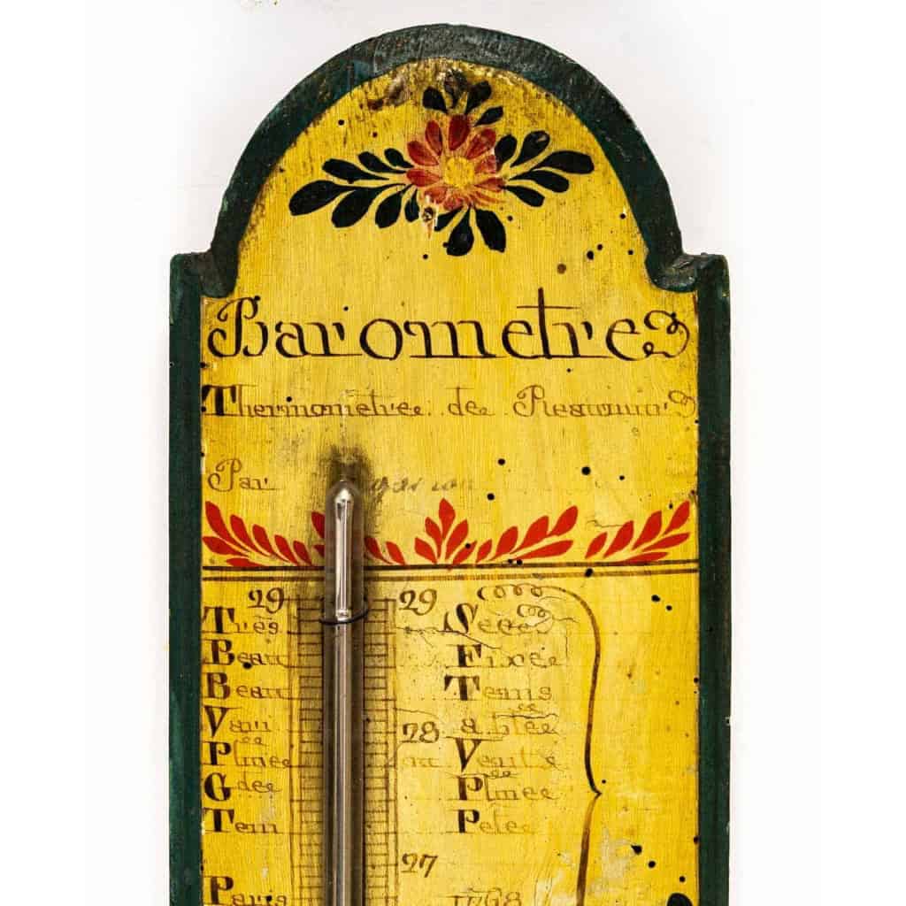 Baromètre-thermomètre d’époque Louis XVI (1774 – 1793). | Biron Baromètre-thermomètre d'époque Louis XVI (1774 - 1793).