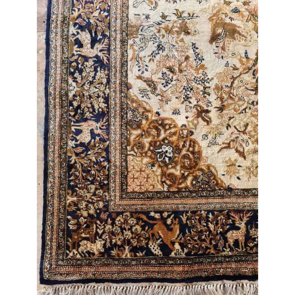 Tapis Ghoum En Soie Iran Vers 1950 | Biron Tapis Ghoum En Soie Iran Vers 1950