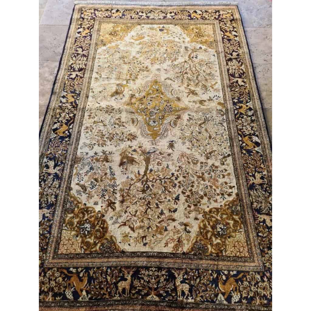 Tapis Ghoum En Soie Iran Vers 1950 | Biron Tapis Ghoum En Soie Iran Vers 1950