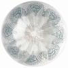 Coupe Plat « Oeillet » verre blanc patiné bleu de René LALIQUE | Biron |||||