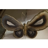 1970′ Applique Papillon en Bronze ou Laiton, 4 Ampoules, Ailes d’Agate : 58X H37 cm | Biron 1970′ Applique Papillon en Bronze ou Laiton, 4 Ampoules, Ailes d’Agate : 58X H37 cm