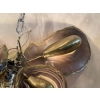 1970′ Applique Papillon en Bronze ou Laiton, 4 Ampoules, Ailes d’Agate : 58X H37 cm | Biron 1970′ Applique Papillon en Bronze ou Laiton, 4 Ampoules, Ailes d’Agate : 58X H37 cm