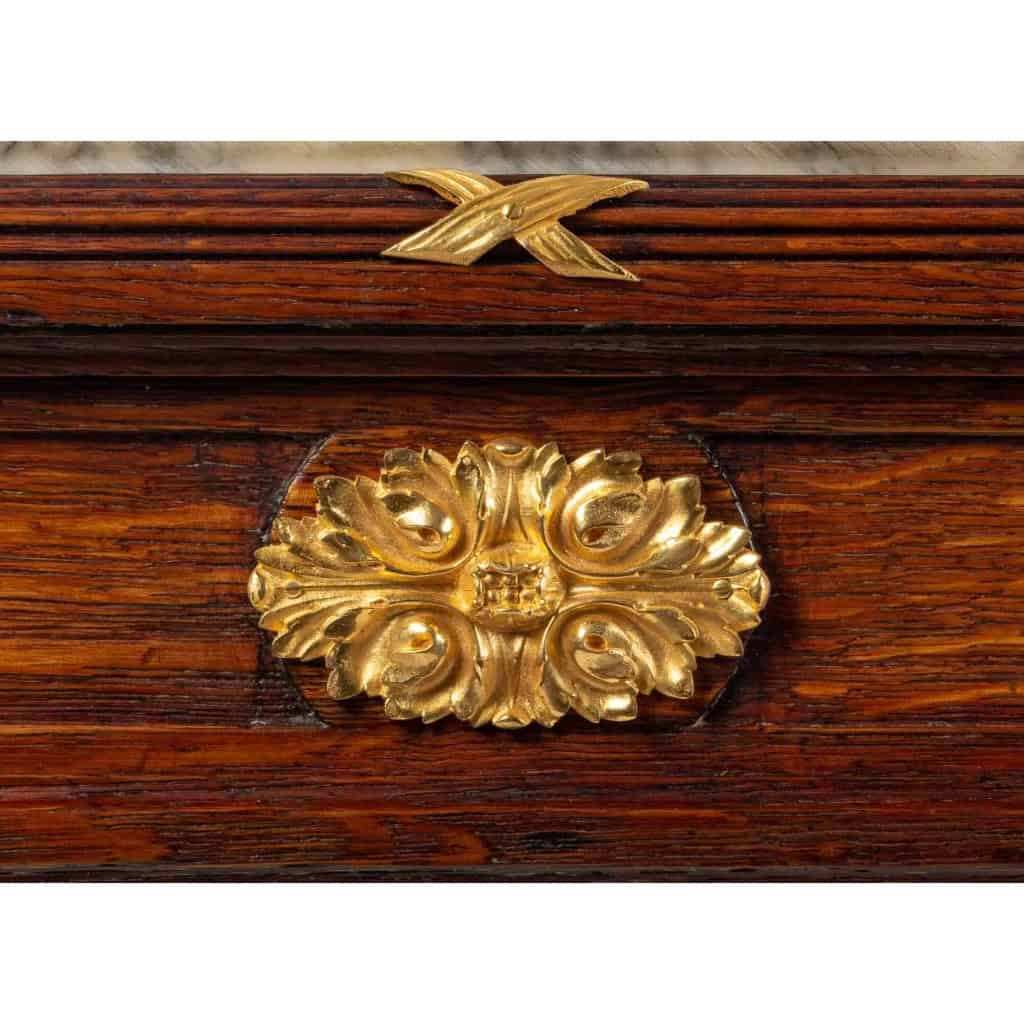 Une paire de tables avec dessus marbre fin XIXème siècle | Biron Une paire de tables avec dessus marbre fin XIXème siècle