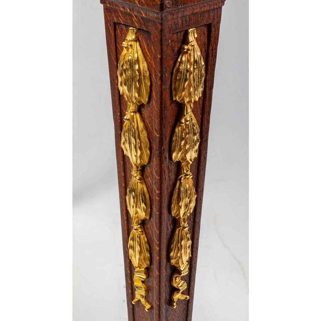 Une paire de tables avec dessus marbre fin XIXème siècle | Biron Une paire de tables avec dessus marbre fin XIXème siècle