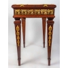 Une paire de tables avec dessus marbre fin XIXème siècle | Biron Une paire de tables avec dessus marbre fin XIXème siècle