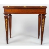 Une paire de tables avec dessus marbre fin XIXème siècle | Biron Une paire de tables avec dessus marbre fin XIXème siècle