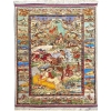 Tapis Tabriz Laine Et Soie – Chasse Persane – Vers 1970 Iran Epoque Du Shah | Biron Tapis Tabriz Laine Et Soie - Chasse Persane - Vers 1970 Iran Epoque Du Shah