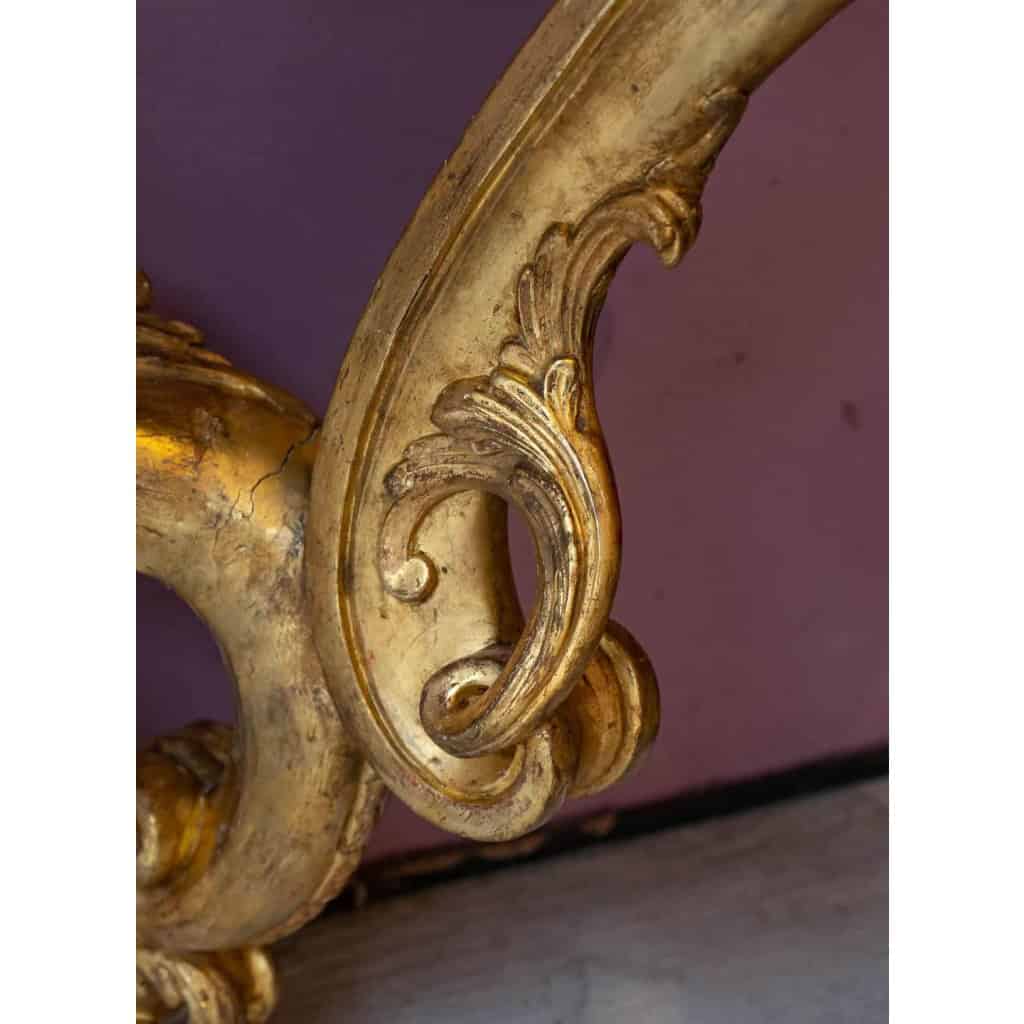Console En Bois Doré D’époque Louis XV | Biron Console En Bois Doré D'époque Louis XV