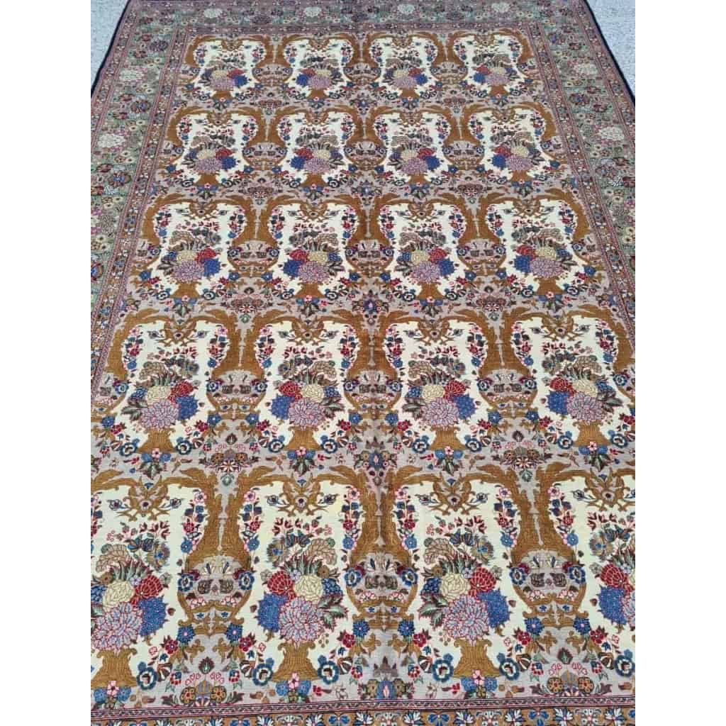 Tapis Ghoum Palhavi En Laine Kork Iran vers 1950 20ème | Biron ||||||||||||