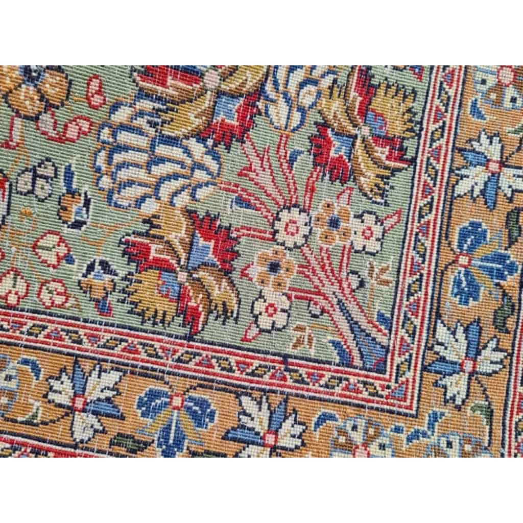 Tapis Ghoum Palhavi En Laine Kork Iran vers 1950 20ème | Biron Tapis Ghoum Palhavi En Laine Kork Iran vers 1950 20ème
