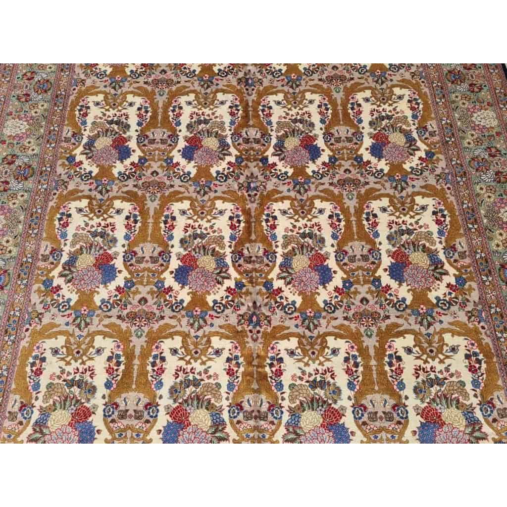 Tapis Ghoum Palhavi En Laine Kork Iran vers 1950 20ème | Biron Tapis Ghoum Palhavi En Laine Kork Iran vers 1950 20ème
