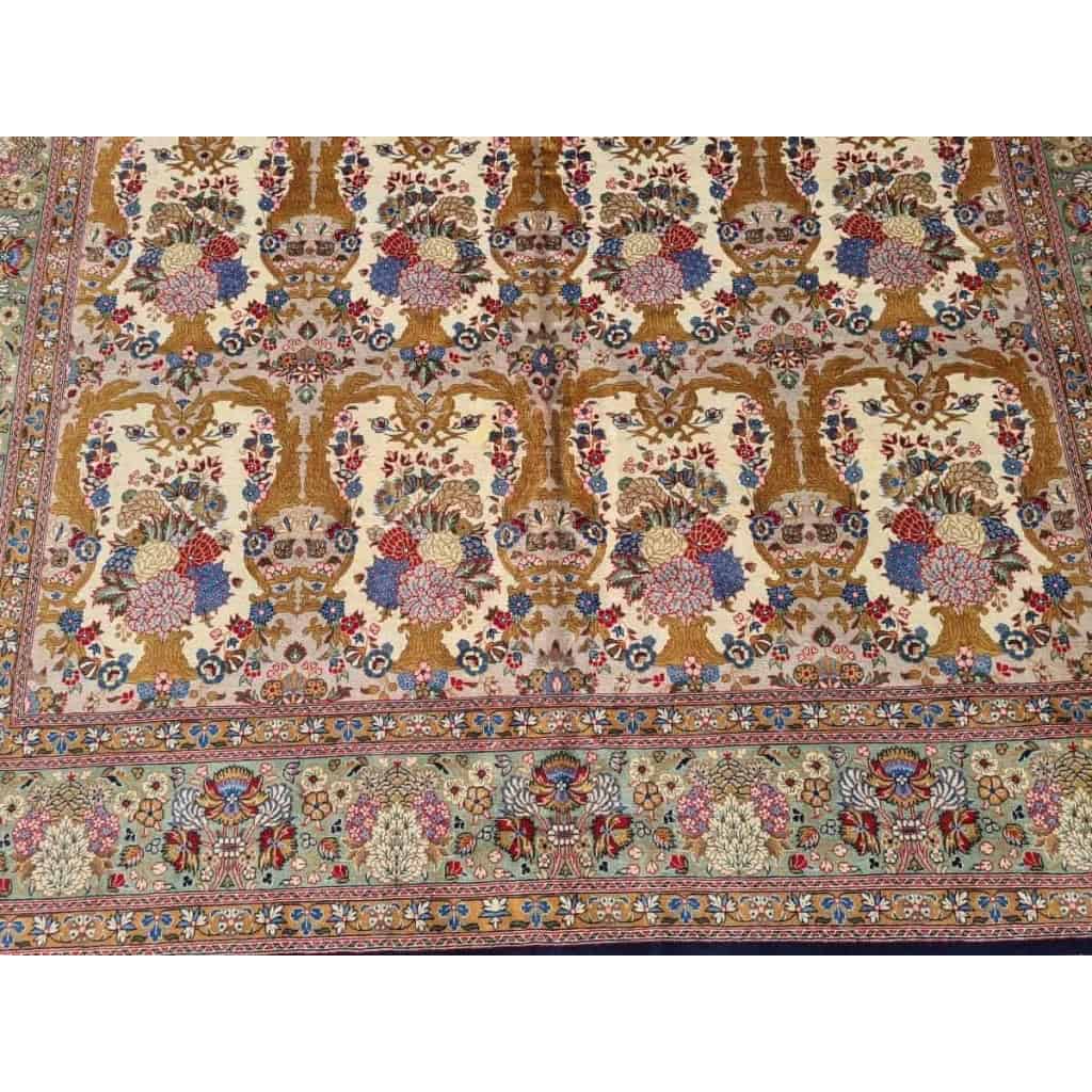 Tapis Ghoum Palhavi En Laine Kork Iran vers 1950 20ème | Biron Tapis Ghoum Palhavi En Laine Kork Iran vers 1950 20ème
