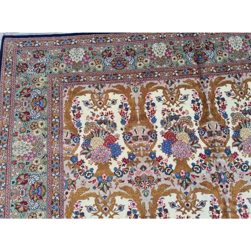 Tapis Ghoum Palhavi En Laine Kork Iran vers 1950 20ème | Biron Tapis Ghoum Palhavi En Laine Kork Iran vers 1950 20ème
