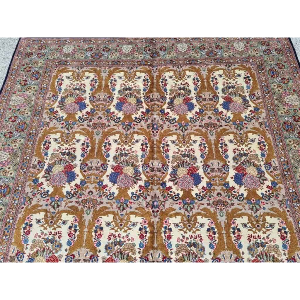 Tapis Ghoum Palhavi En Laine Kork Iran vers 1950 20ème | Biron Tapis Ghoum Palhavi En Laine Kork Iran vers 1950 20ème