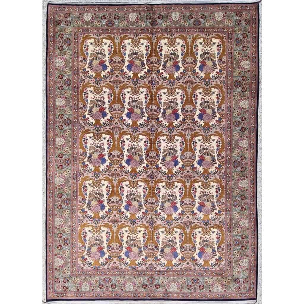Tapis Ghoum Palhavi En Laine Kork Iran vers 1950 20ème | Biron Tapis Ghoum Palhavi En Laine Kork Iran vers 1950 20ème
