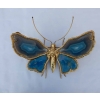 1970′ Applique Papillon Duval Brasseur Ou Isabelle Faure Avec Ailes En Agates Bleues 40 X H 35 CM | Biron 1970′ Applique Papillon Duval Brasseur Ou Isabelle Faure Avec Ailes En Agates Bleues 40 X H 35 CM