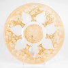 Paire de plats coupes "Vases" verre blanc patiné sépia de René LALIQUE