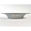 Coupe Plat "Sirènes" verre blanc patiné bleu de René LALIQUE