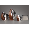 Pierre CARDIN et G SILVA – Service thé café 4 pièces argent massif modèle futuriste XXè | Biron |||||