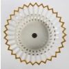 3 coupes en porcelaine de Paris, blanche et or, Époque Empire | Biron 3 coupes en porcelaine de Paris, blanche et or, Époque Empire