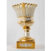 3 coupes en porcelaine de Paris, blanche et or, Époque Empire | Biron 3 coupes en porcelaine de Paris, blanche et or, Époque Empire