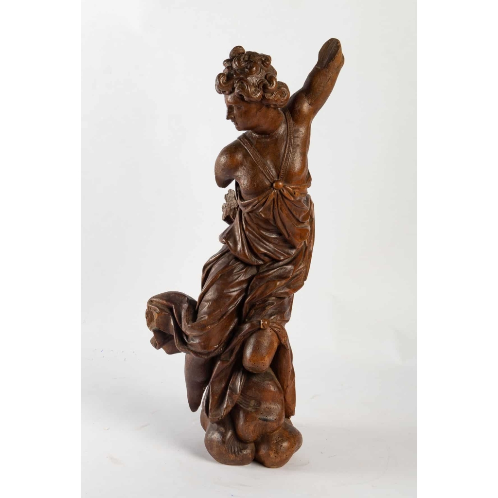 Sculpture Ancienne en Bois Sculptée, XIXème Siècle. | Biron |||||||||