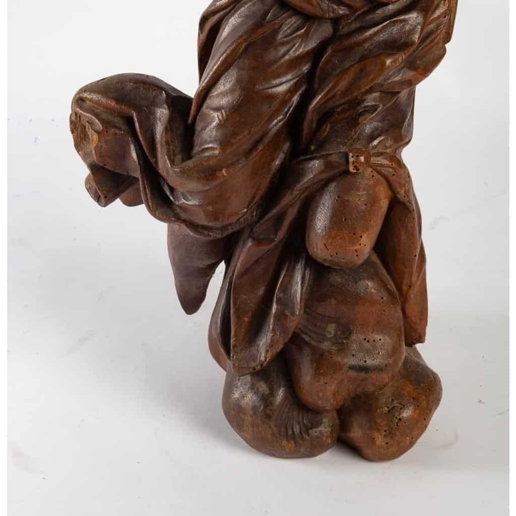 Sculpture Ancienne en Bois Sculptée, XIXème Siècle. | Biron Sculpture Ancienne en Bois Sculptée, XIXème Siècle.
