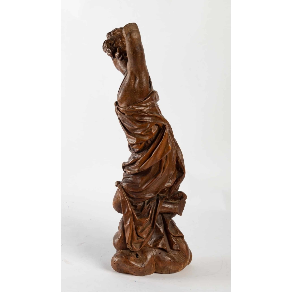 Sculpture Ancienne en Bois Sculptée, XIXème Siècle. | Biron Sculpture Ancienne en Bois Sculptée, XIXème Siècle.