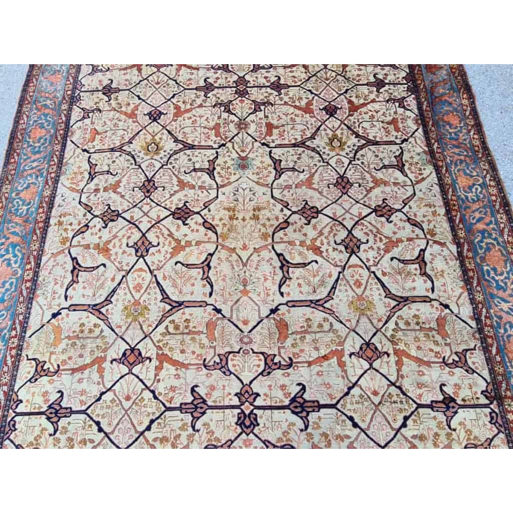 Rare Et Fin Tapis Téhéran En Soie – Iran Daté 1892 | Biron Rare Et Fin Tapis Téhéran En Soie - Iran Daté 1892