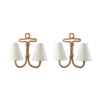 1950 Paire d’appliques en corde par Adrien & Frida Minet | Biron ||||||