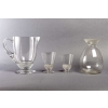 Service « Nippon » verre blanc 26 Pièces (24 Verres + 1 Broc + 1 Carafe) de René LALIQUE | Biron |||||||||||