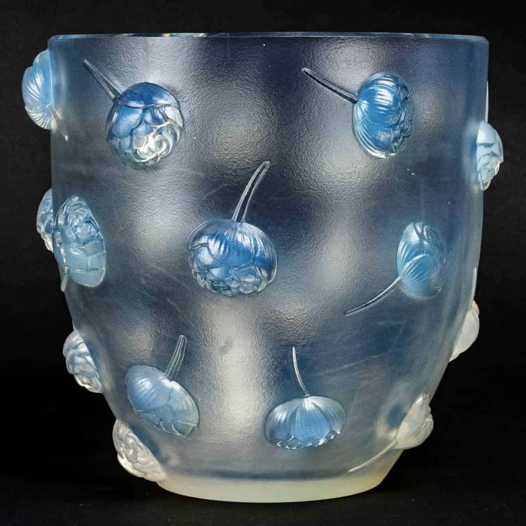 Vase « Pivoines » verre opalescent de René LALIQUE | Biron ||||||