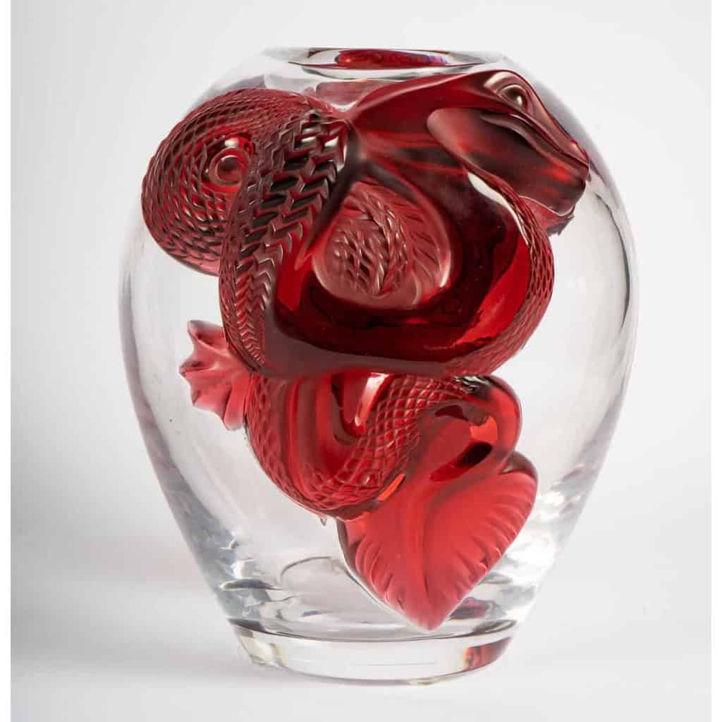 Lalique, Vase Aux Deux Dragons.