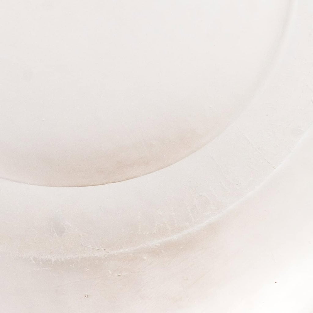 Boîte "Vallauris" verre blanc patiné sépia de René LALIQUE