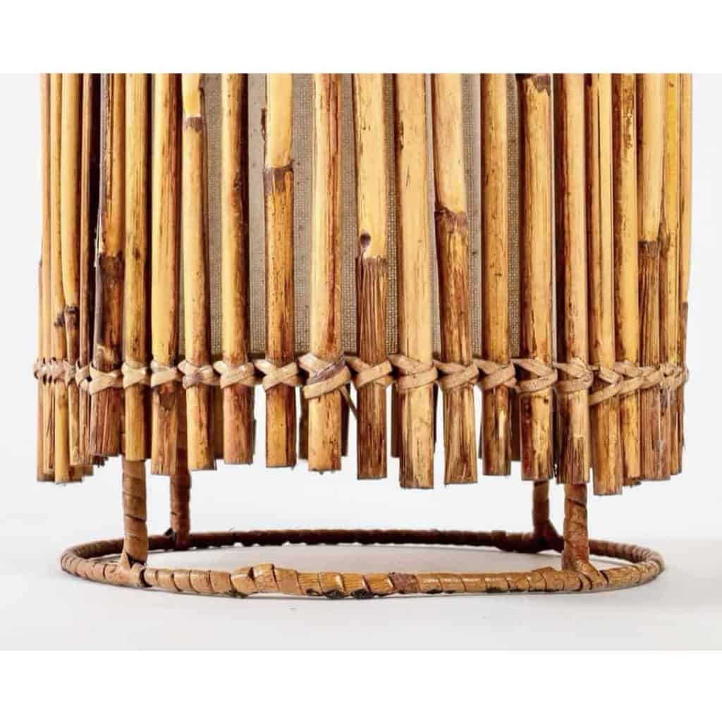 1970 Paire de lampes Bambou Roche Bobois | Biron 1970 Paire de lampes Bambou Roche Bobois
