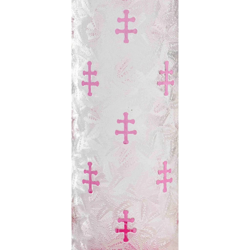 Baccarat, Vase Tube Aux Croix De Lorraine