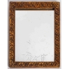 Petit miroir en bois et stuc ou décor de trèfle | Biron |||||