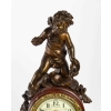 Pendule en bronze Griotte et régula avec sa clé du XIXème siècle | Biron Pendule en bronze Griotte et régula avec sa clé du XIXème siècle