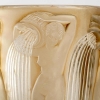 Vase "Danaïdes" verre blanc patiné sépia de René LALIQUE