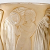Vase "Danaïdes" verre blanc patiné sépia de René LALIQUE