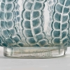 Vase "Méduse" verre blanc patiné bleu de René LALIQUE