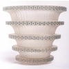 Vase « Chevreuse » verre blanc patiné bleu de René LALIQUE | Biron |||||||