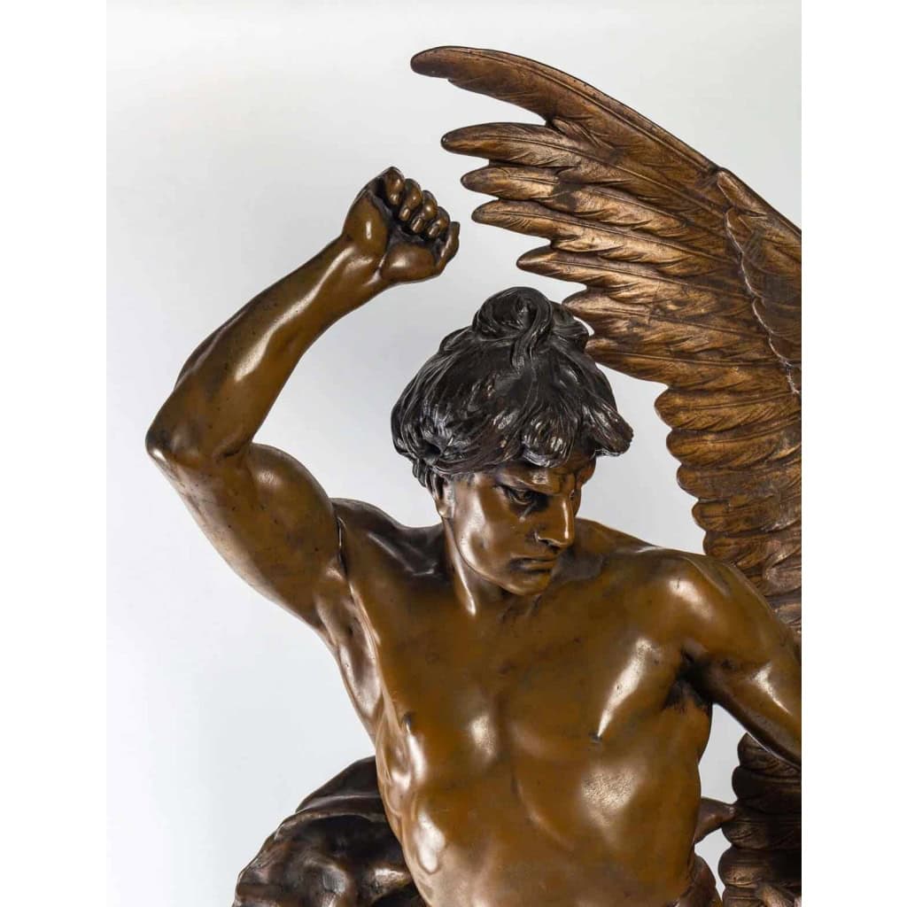 Pendule en régule d’Emile Picault, XXème siècle | Biron Pendule en régule d'Emile Picault, XXème siècle