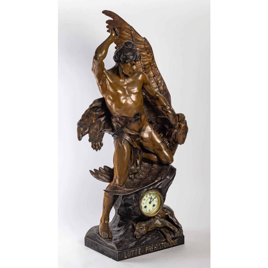 Pendule en régule d’Emile Picault, XXème siècle | Biron Pendule en régule d'Emile Picault, XXème siècle