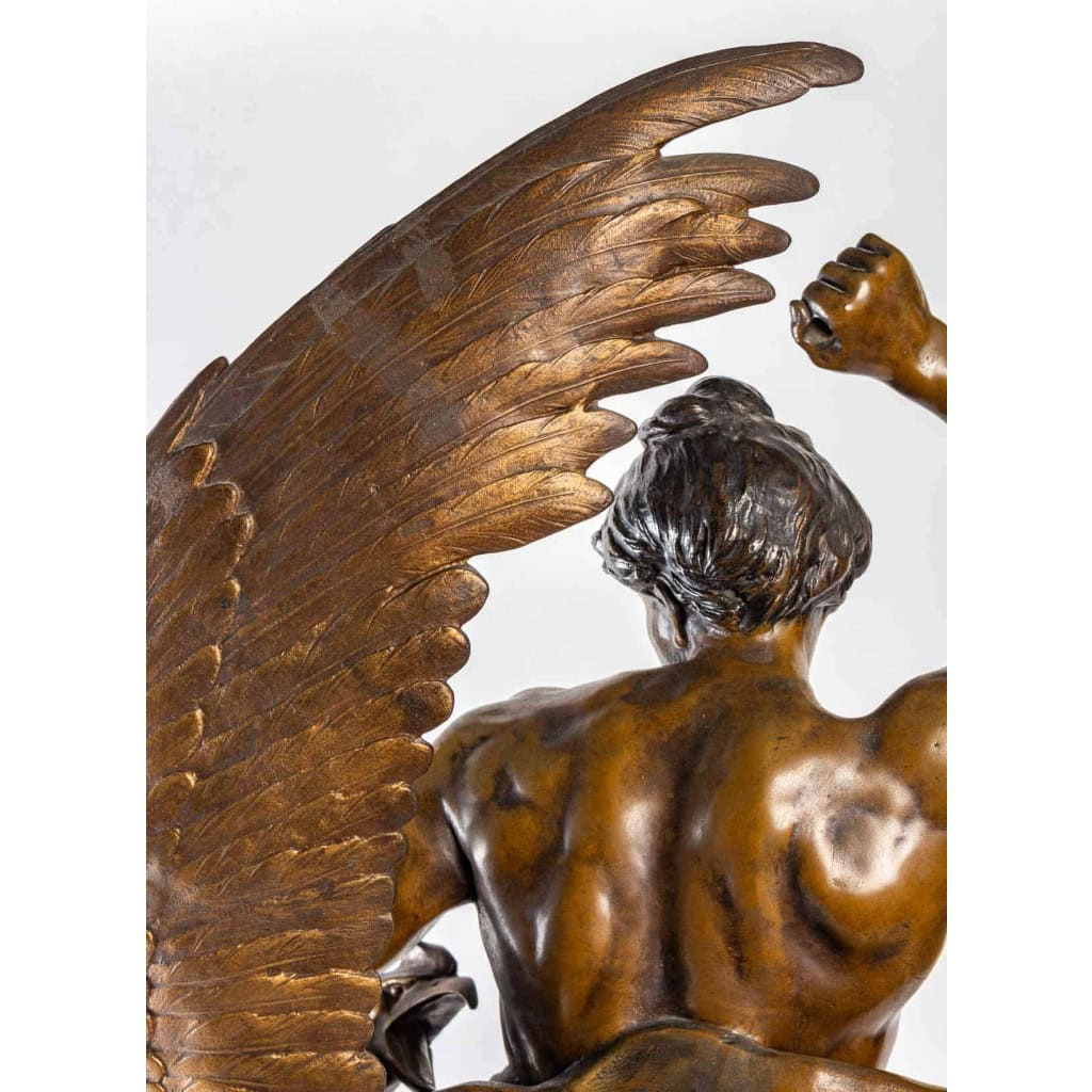Pendule en régule d’Emile Picault, XXème siècle | Biron Pendule en régule d'Emile Picault, XXème siècle