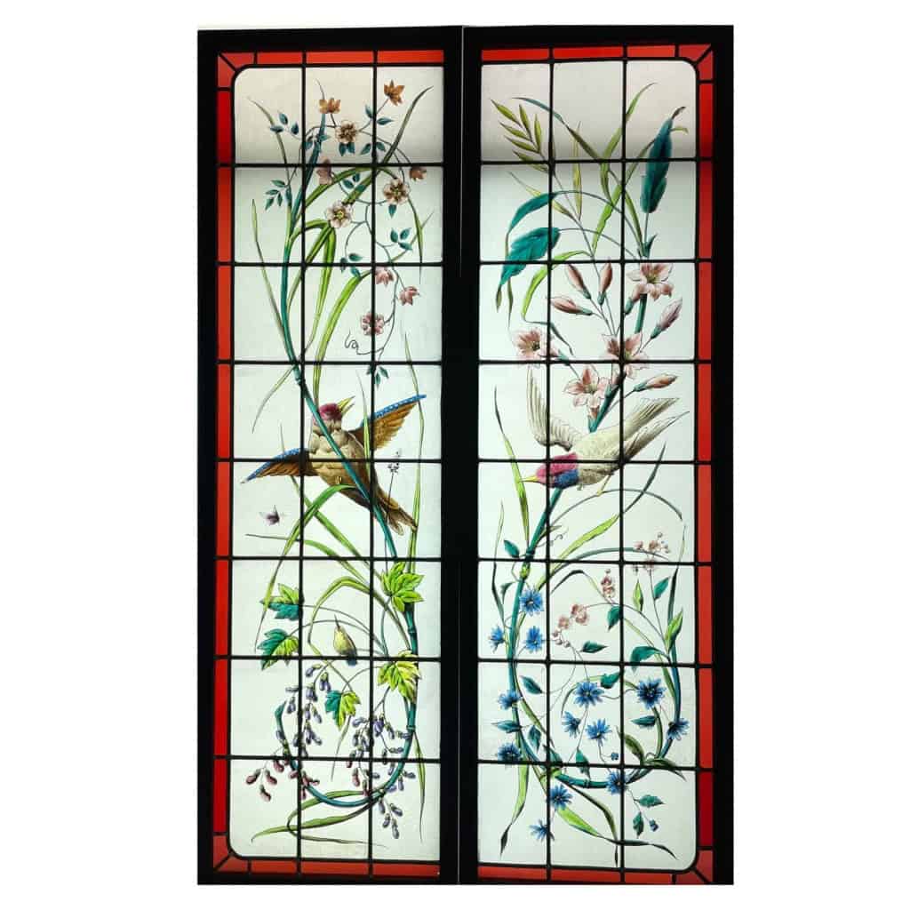 Vitrail aux oiseaux | Biron ||||||||||
