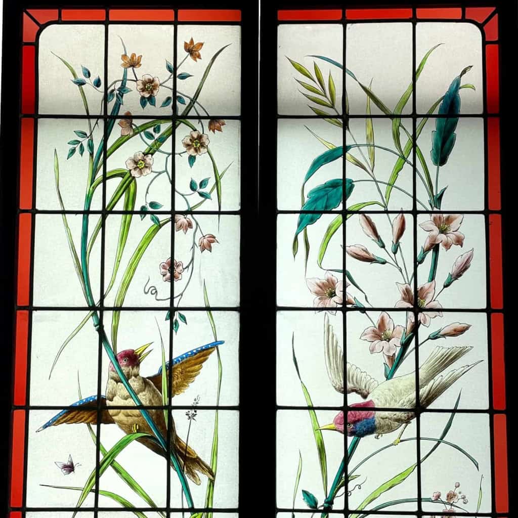 Vitrail aux oiseaux | Biron Vitrail aux oiseaux