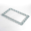 Plateau plat « Oeillets » verre blanc patiné bleu de René LALIQUE | Biron ||||||