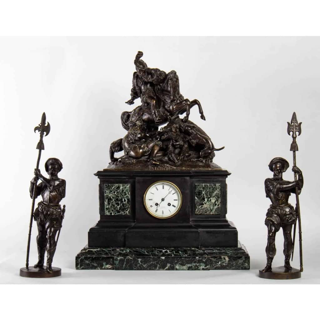 Garniture de cheminée et ses deux sujets, XIX ème siècle | Biron |||||||||||||||
