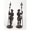Garniture de cheminée et ses deux sujets, XIX ème siècle | Biron Garniture de cheminée et ses deux sujets, XIX ème siècle
